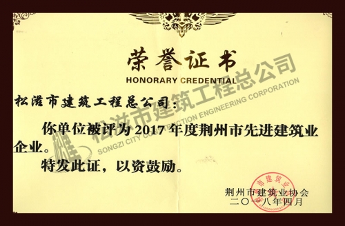 2017荆州先进企业