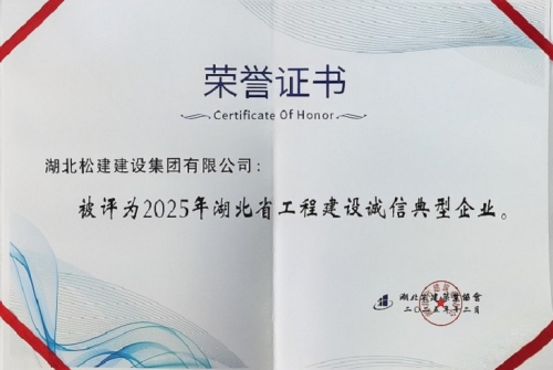 2025年湖北省工程建设诚信典型企业